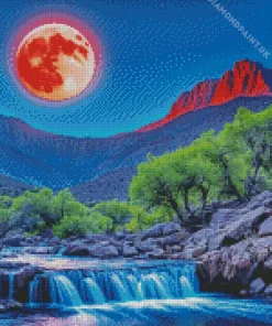 Blood Moon Diamond Painting