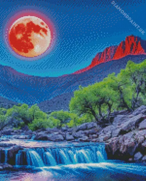 Blood Moon Diamond Painting