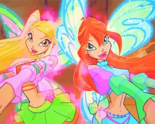 Bloom And Stella Fairies Diamond Painting