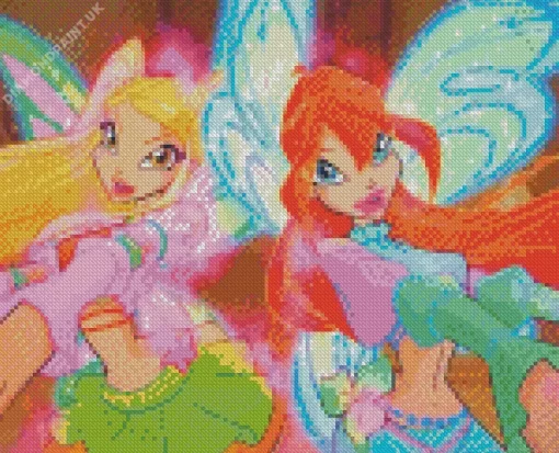 Bloom And Stella Fairies Diamond Painting