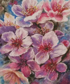 Blossom Flowers Art Diamond Painting