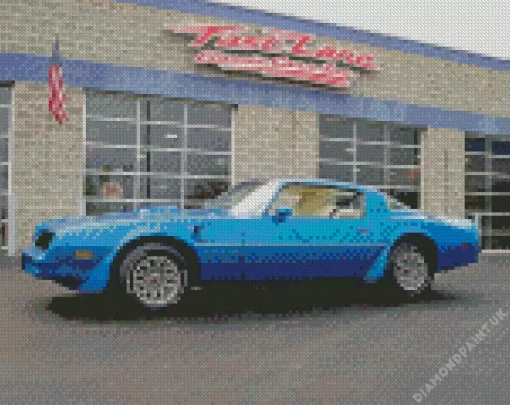 Blue 1978 Trans Am Diamond Painting