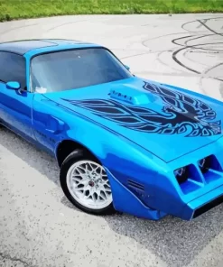 Blue 1979 Firebird Diamond Painting