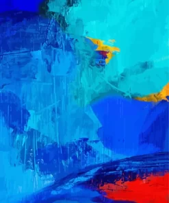 Blue Abstract Diamond Painting