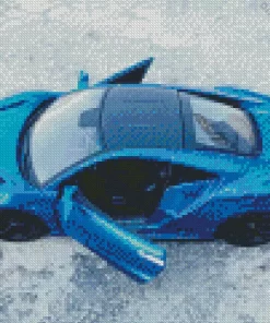 Blue Acura Nsx Diamond Painting