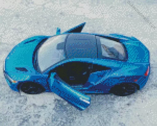 Blue Acura Nsx Diamond Painting