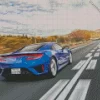 Blue Acura Nsx Car On Road Diamond Painting