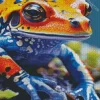 Blue And Orange Frog Diamond Painting