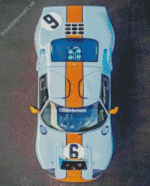 Blue And Orange Gt40 Diamond Painting