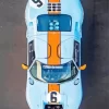 Blue And Orange Gt40 Diamond Painting