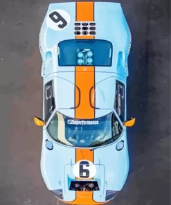 Blue And Orange Gt40 Diamond Painting