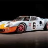 Blue And Orange Gt40 Race Car Diamond Painting