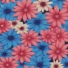 Blue And Pink Flowers Diamond Painting