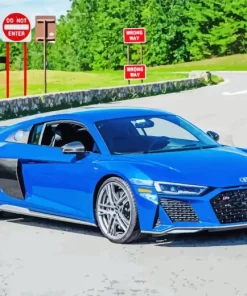 Blue Audi I8 Diamond Painting