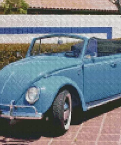 Blue Beetle Convertible Diamond Painting