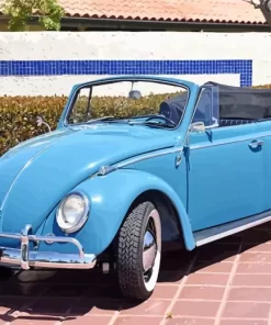 Blue Beetle Convertible Diamond Painting