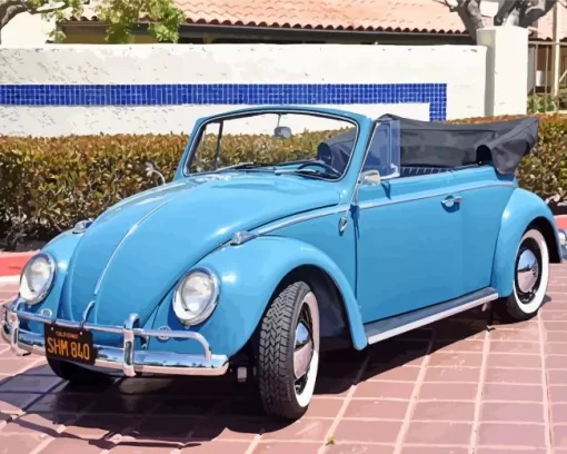 Blue Beetle Convertible Diamond Painting