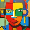 Colorful Abstract Face Art Diamond Painting