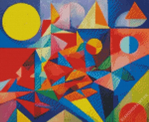 Colorful Abstract Shapes Diamond Painting