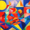 Colorful Abstract Shapes Diamond Painting