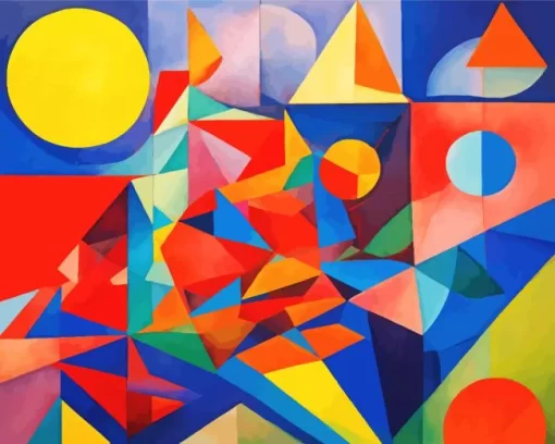 Colorful Abstract Shapes Diamond Painting