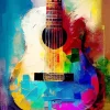 Colorful Guitar Diamond Painting