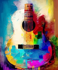 Colorful Guitar Diamond Painting