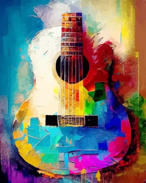 Colorful Guitar Diamond Painting