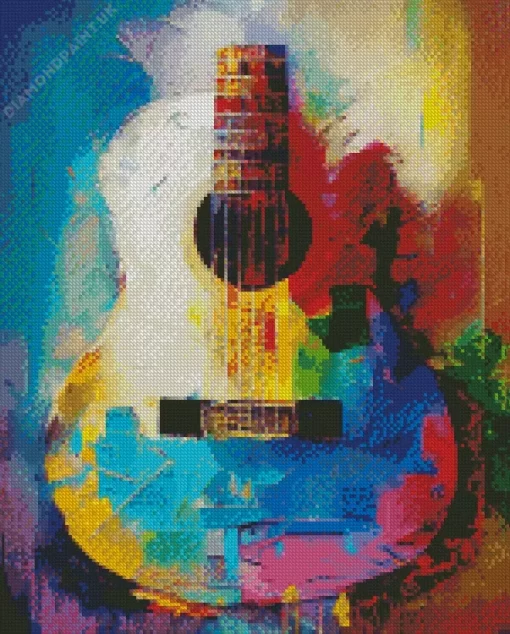 Colorful Guitar Diamond Painting