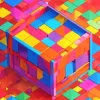 Colorful Rubiks Cube Diamond Painting