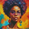 Cool Afro Lady Diamond Painting