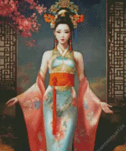 Cool Fantasy Chinese Girl Diamond Painting