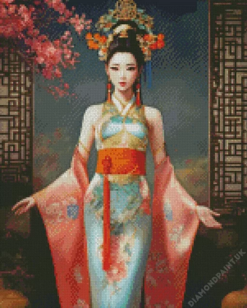 Cool Fantasy Chinese Girl Diamond Painting