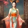 Cool Fantasy Chinese Girl Diamond Painting