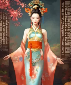 Cool Fantasy Chinese Girl Diamond Painting