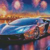 Cool Galaxy Beautiful Lamborghini Diamond Painting