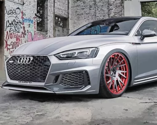 Cool Grey Audi Rs5 Diamond Painting