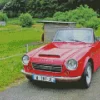 Cool Red Fairlady Datsun Diamond Painting