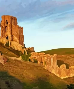 Corfe Castle Diamond Painting