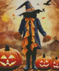 Creepy Scarecrow Diamond Painting