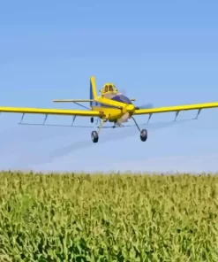 Crop Duster Aiplane Diamond Painting