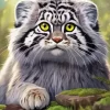 Cute Pallas Cat Diamond Painting