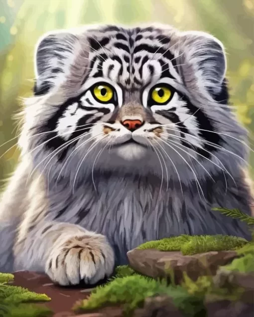 Cute Pallas Cat Diamond Painting