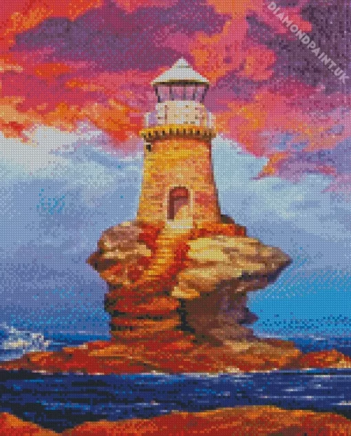 Cute Tourlitis Lighthouse Diamond Painting