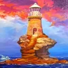 Cute Tourlitis Lighthouse Diamond Painting