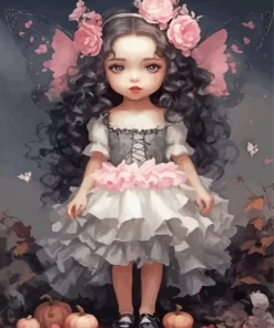 Cute Fantasy Art Little Girl Art Diamond Painting