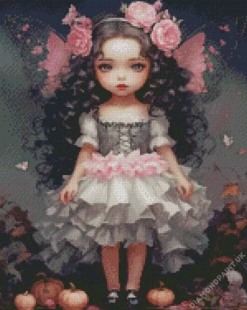 Cute Fantasy Art Little Girl Art Diamond Painting