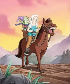 Disenchantment Bean And Elfo Diamond Painting