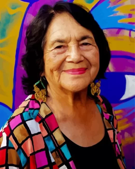 Dolores Huerta Diamond Painting