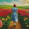 Dorothy Walking In A Field Diamond Painting